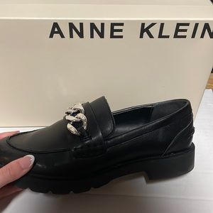 Anne Klein black loafers